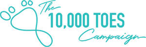 The 10000 Toes Campaign Logo