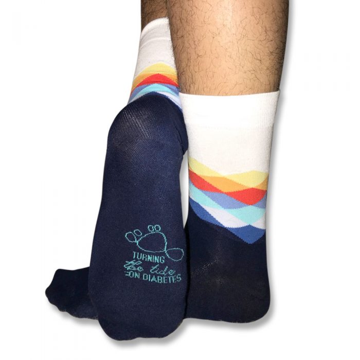 Diamond wave socks unisex