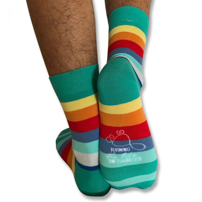 Stripey sock unisex