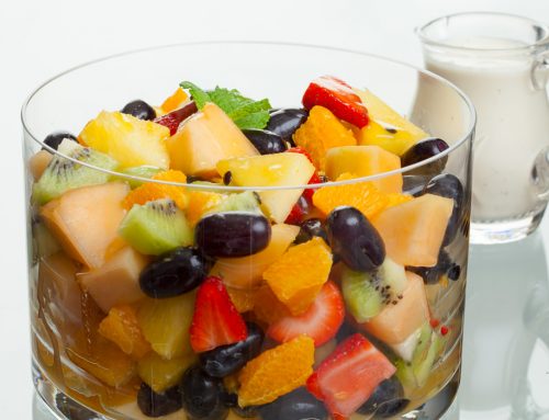 Fruit Salad with Pineapple Cream