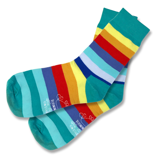 Stripey socks unisex. Diabetes in the South Pacific
