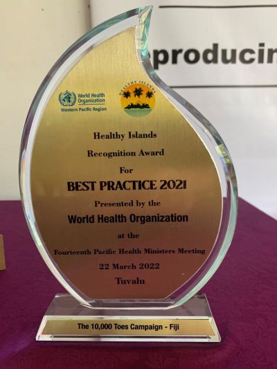World Health Organisation recognises 10000 Toes work